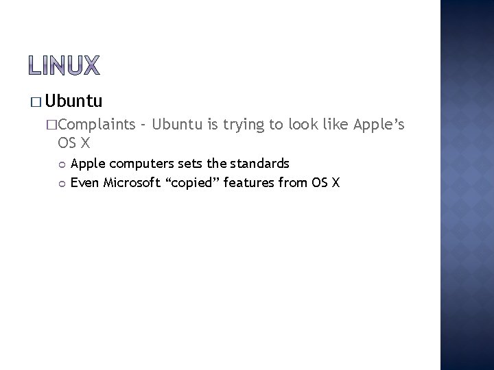 � Ubuntu �Complaints – Ubuntu is trying to look like Apple’s OS X Apple