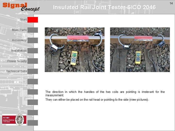 Insulated Rail Joint Tester SICO 2046 Start Main Parts Accessory Installation Power Supply Technical