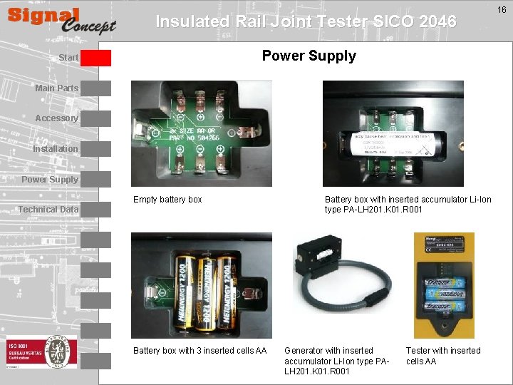 Insulated Rail Joint Tester SICO 2046 Power Supply Start Main Parts Accessory Installation Power