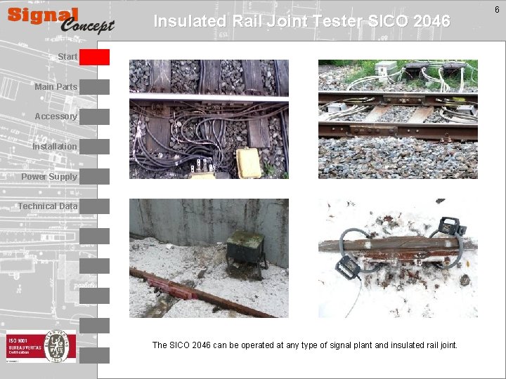Insulated Rail Joint Tester SICO 2046 Start Main Parts Accessory Installation Power Supply Technical
