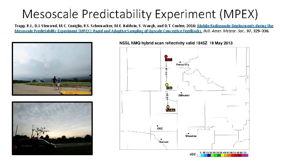 Mesoscale Predictability Experiment (MPEX) Trapp, R. J. , D. J. Stensrud, M. C. Coniglio, Mesoscale Predictability Experiment (MPEX) Trapp, R. J. , D. J. Stensrud, M. C. Coniglio,