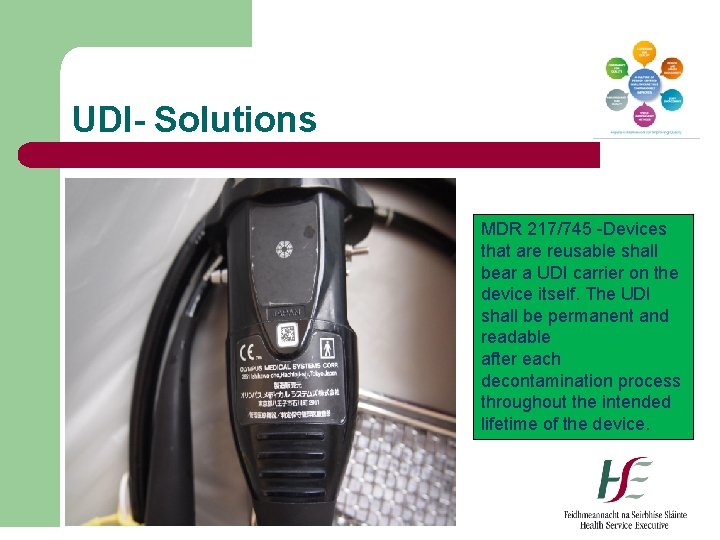UDI- Solutions MDR 217/745 -Devices that are reusable shall bear a UDI carrier on