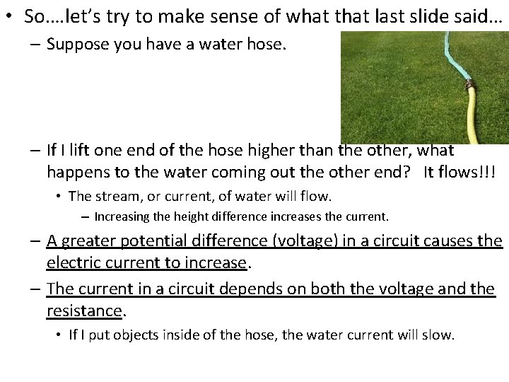  • So…. let’s try to make sense of what that last slide said…