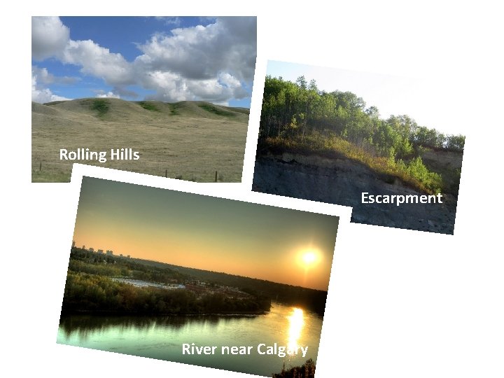 Rolling Hills Escarpment River near Calgary 