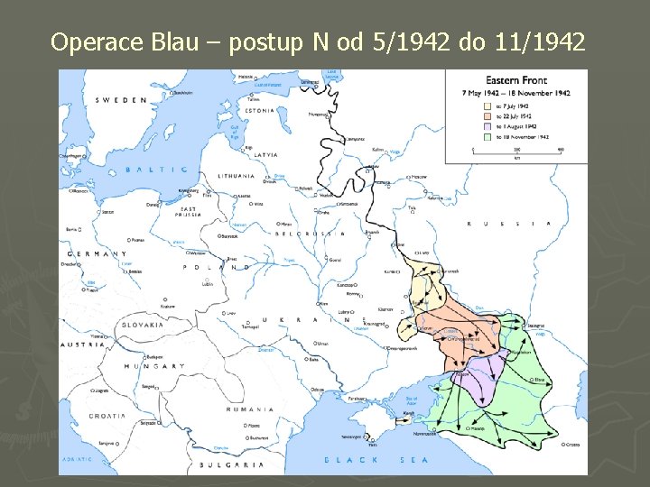 Operace Blau – postup N od 5/1942 do 11/1942 