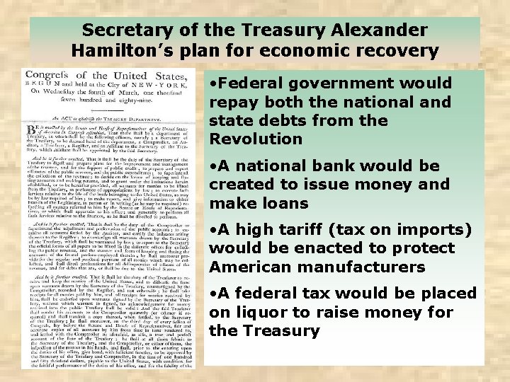 The New Nation Washington to John Quincy Adams