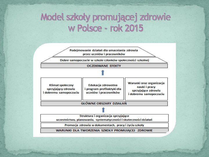 Model szkoły promującej zdrowie w Polsce - rok 2015 