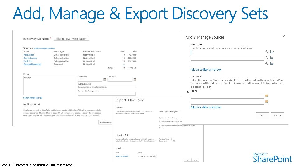 © 2012 Microsoft Corporation. All rights reserved. 