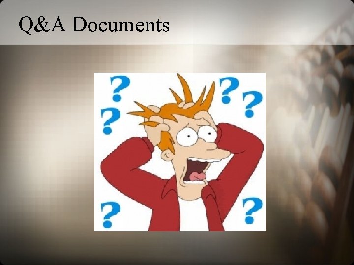 Q&A Documents 