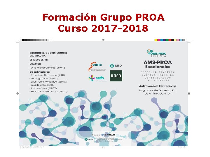 Formación Grupo PROA Curso 2017 -2018 Formación Grupo PROA Curso 2017 -2018