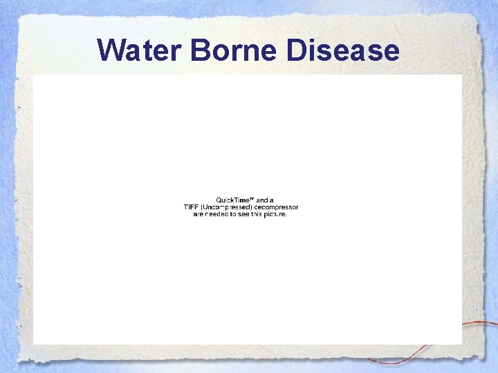 Water Borne Disease 