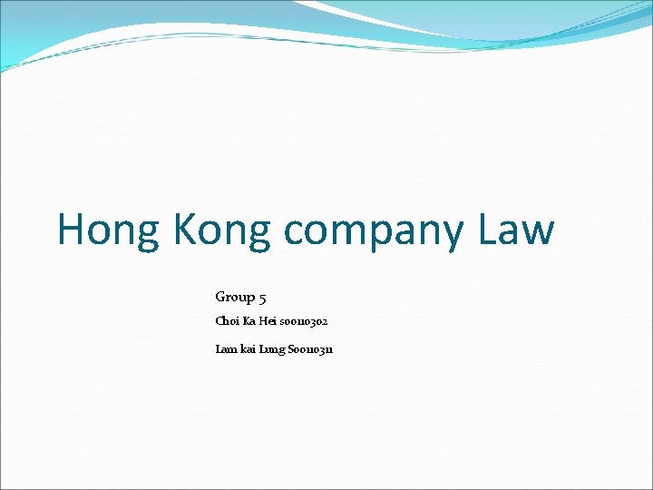 Hong Kong company Law Group 5 Choi Ka Hei s 00110302 Lam kai Lung Hong Kong company Law Group 5 Choi Ka Hei s 00110302 Lam kai Lung