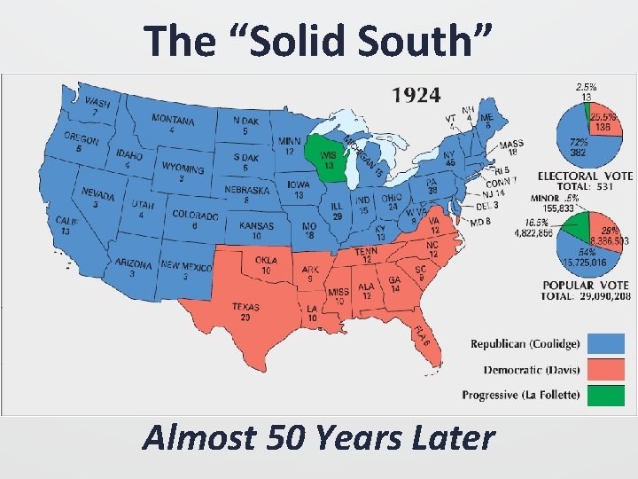 The “Solid South” Almost 50 Years Later 
