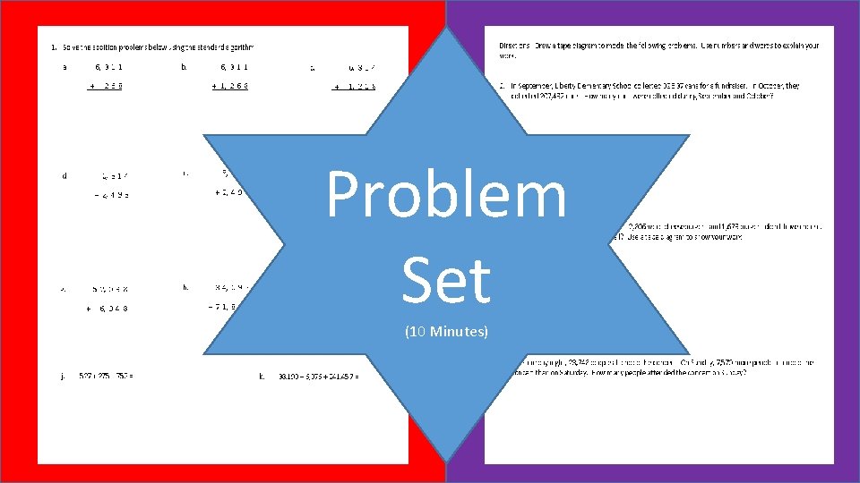 Problem Set (10 Minutes) 