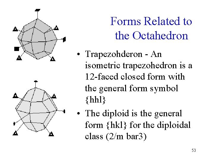 Forms Related to the Octahedron • Trapezohderon - An isometric trapezohedron is a 12
