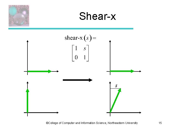 Shear-x s ©College of Computer and Information Science, Northeastern University 15 
