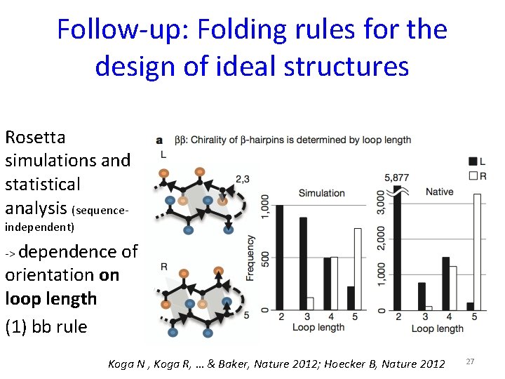 Follow-up: Folding rules for the design of ideal structures Rosetta simulations and statistical analysis