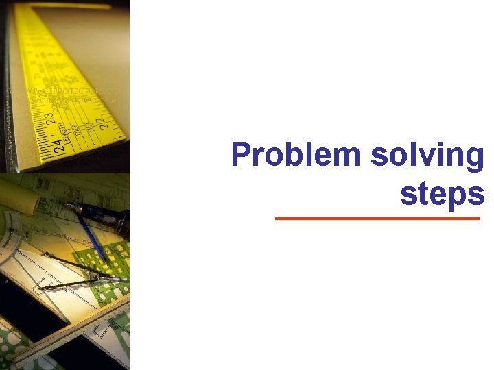 Problem solving steps 