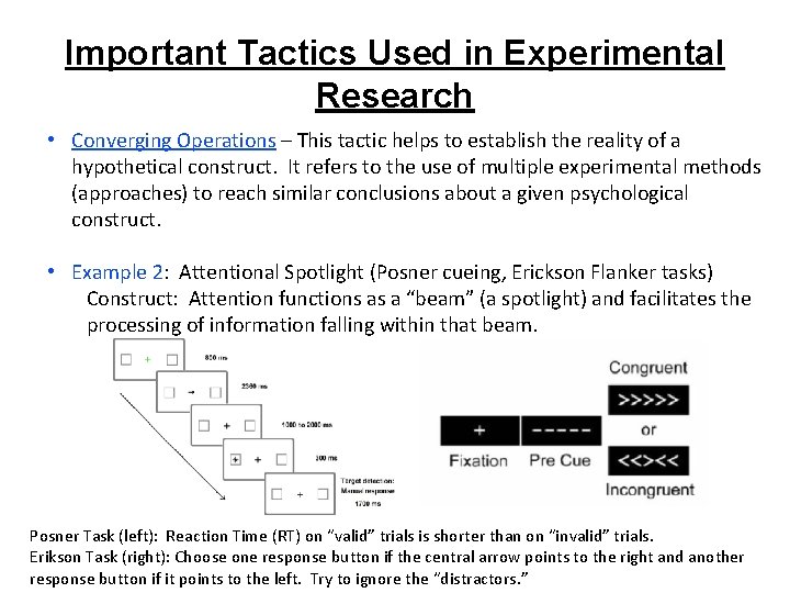 Important Tactics Used in Experimental Research • Converging Operations – This tactic helps to Important Tactics Used in Experimental Research • Converging Operations – This tactic helps to