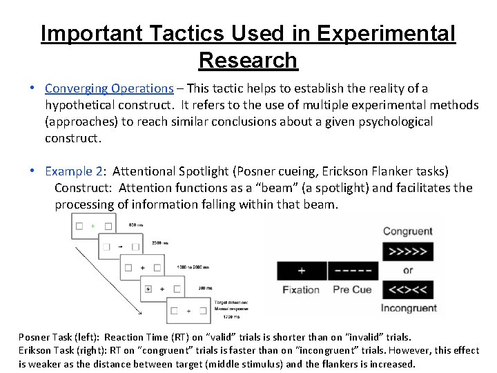 Important Tactics Used in Experimental Research • Converging Operations – This tactic helps to Important Tactics Used in Experimental Research • Converging Operations – This tactic helps to