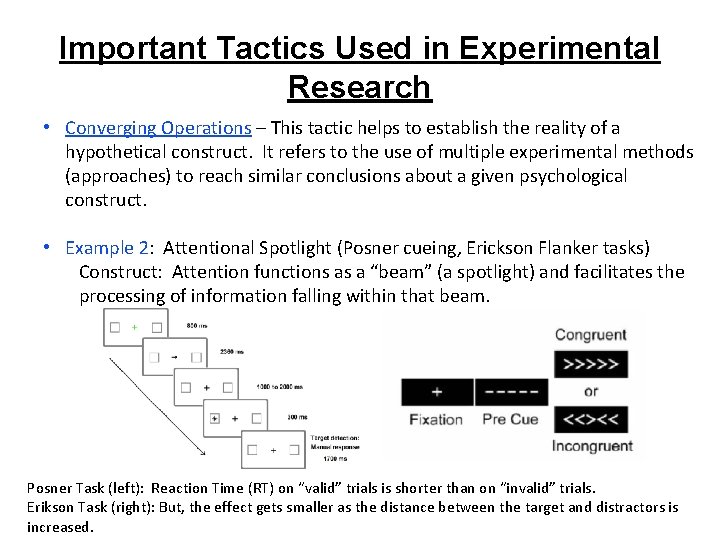 Important Tactics Used in Experimental Research • Converging Operations – This tactic helps to Important Tactics Used in Experimental Research • Converging Operations – This tactic helps to