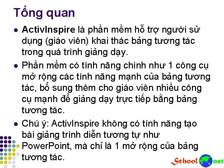 Tổng quan l l l Activ. Inspire là phần mềm hỗ trợ người sử Tổng quan l l l Activ. Inspire là phần mềm hỗ trợ người sử