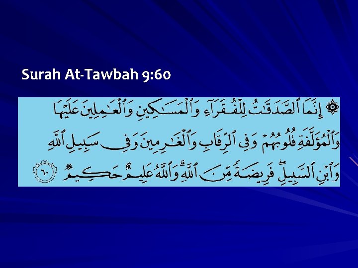 Surah At-Tawbah 9: 60 