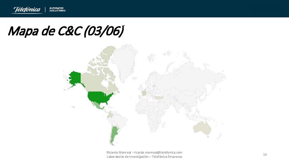 Mapa de C&C (03/06) Ricardo Monreal - ricardo. monreal@telefonica. com Laboratorio de Investigación –