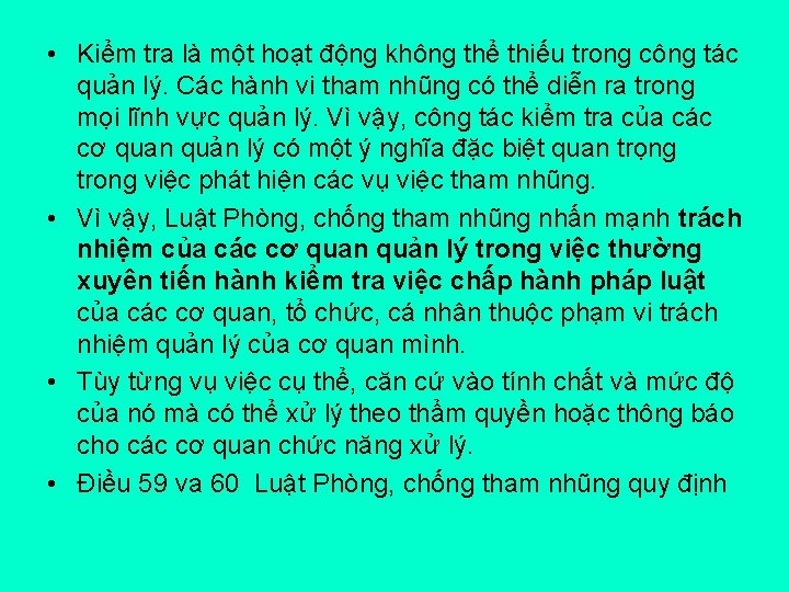  • Kiểm tra là một hoạt động không thể thiếu trong công tác