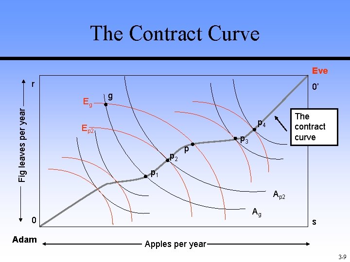 The Contract Curve Eve r Fig leaves per year Eg 0’ g The contract The Contract Curve Eve r Fig leaves per year Eg 0’ g The contract