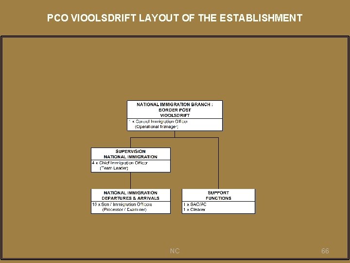 PCO VIOOLSDRIFT LAYOUT OF THE ESTABLISHMENT NC 66 