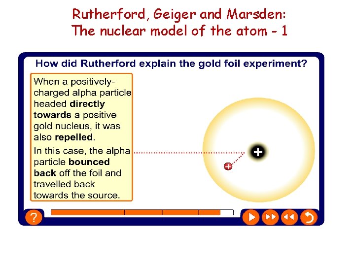 Rutherford, Geiger and Marsden: The nuclear model of the atom - 1 
