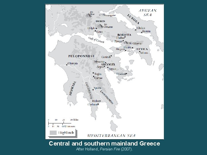 Central and southern mainland Greece After Holland, Persian Fire (2007). 