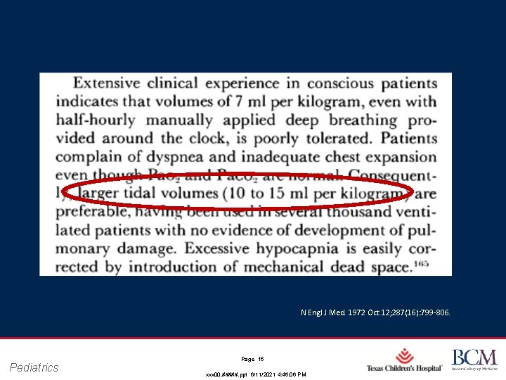 N Engl J Med. 1972 Oct 12; 287(16): 799‐ 806. Pediatrics Page 15 xxx N Engl J Med. 1972 Oct 12; 287(16): 799‐ 806. Pediatrics Page 15 xxx