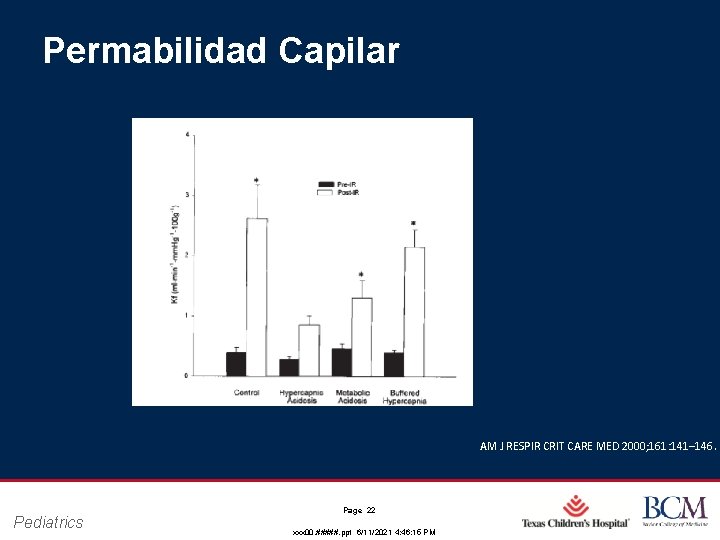 Permabilidad Capilar AM J RESPIR CRIT CARE MED 2000; 161: 141– 146. Pediatrics Page Permabilidad Capilar AM J RESPIR CRIT CARE MED 2000; 161: 141– 146. Pediatrics Page
