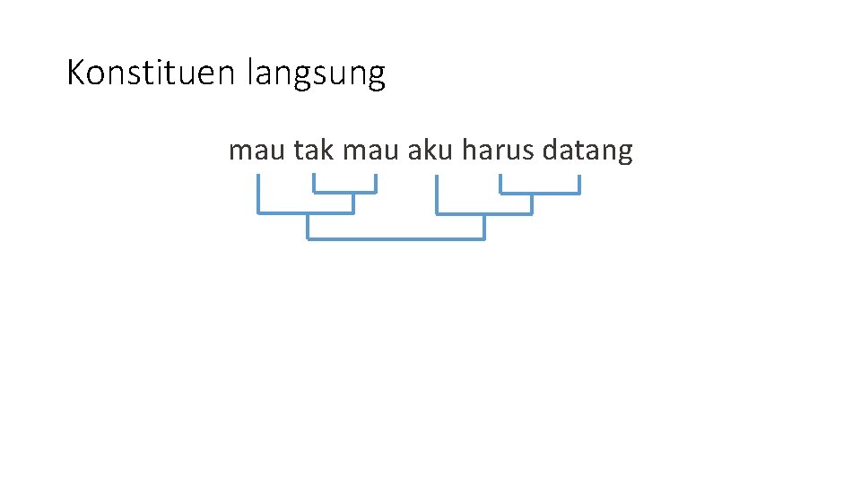 Konstituen langsung mau tak mau aku harus datang Konstituen langsung mau tak mau aku harus datang