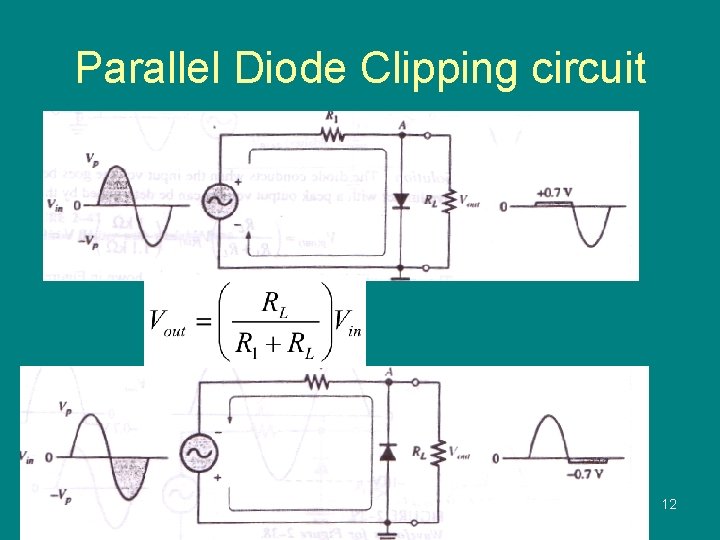 Parallel Diode Clipping circuit 12 