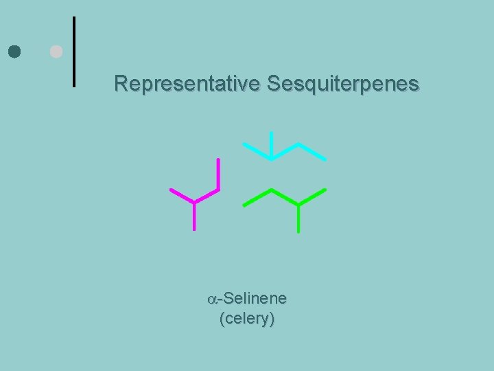 Representative Sesquiterpenes a-Selinene (celery) 