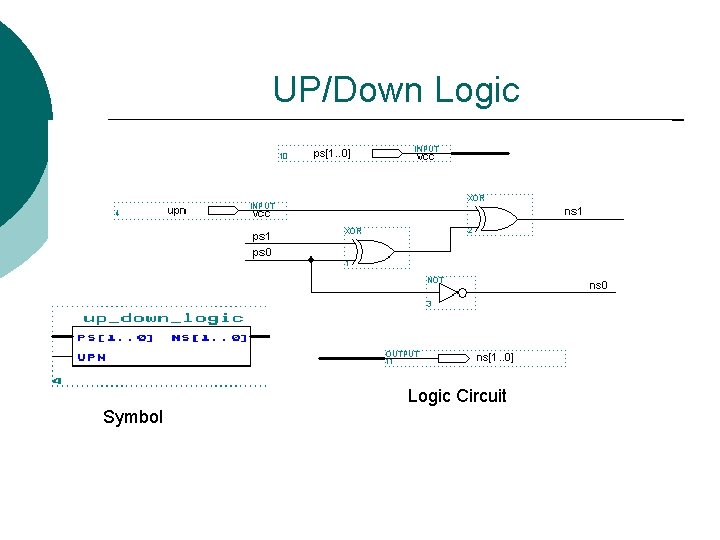 UP/Down Logic Circuit Symbol 