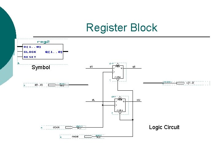 Register Block Symbol Logic Circuit 