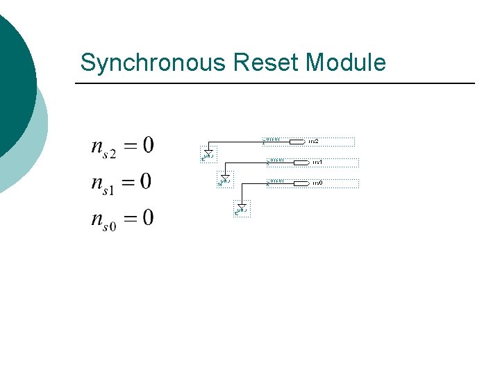 Synchronous Reset Module 