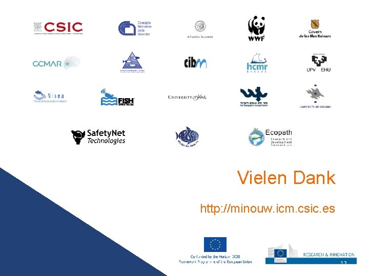 Vielen Dank http: //minouw. icm. csic. es 12 