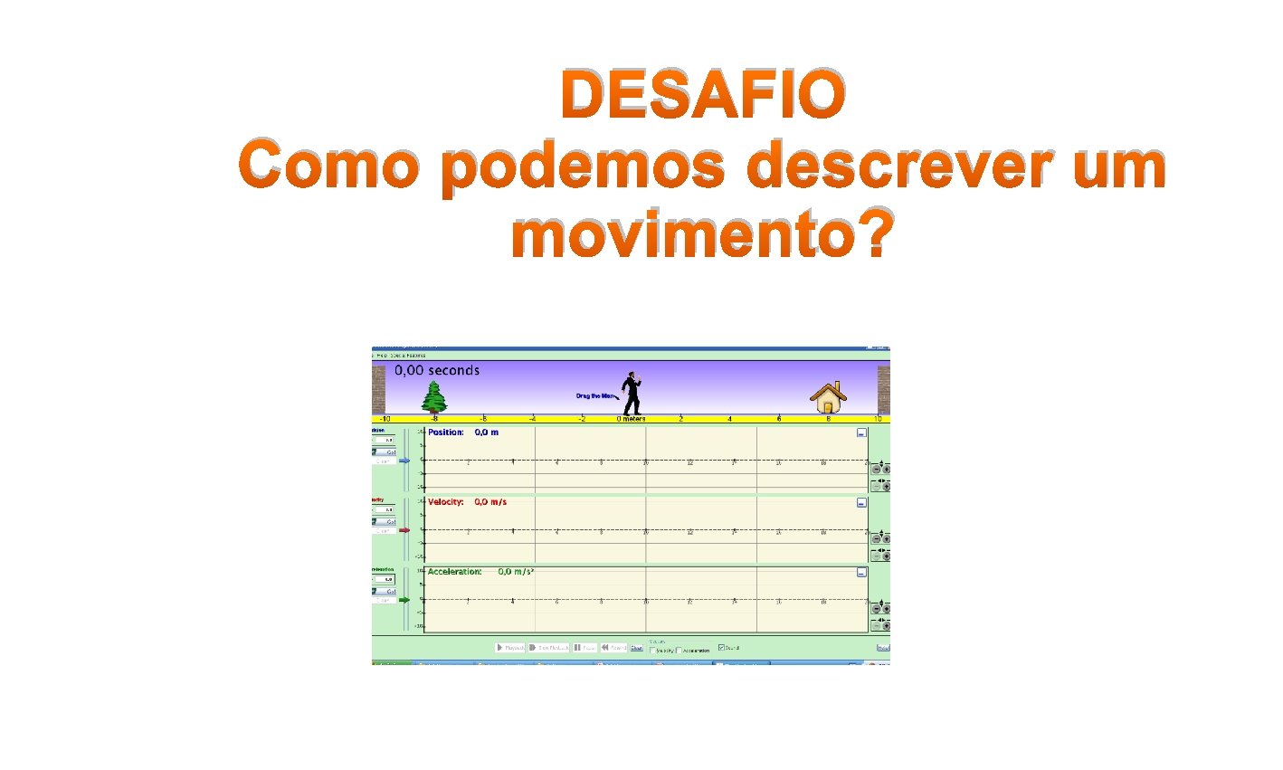 DESAFIO Como podemos descrever um movimento? 