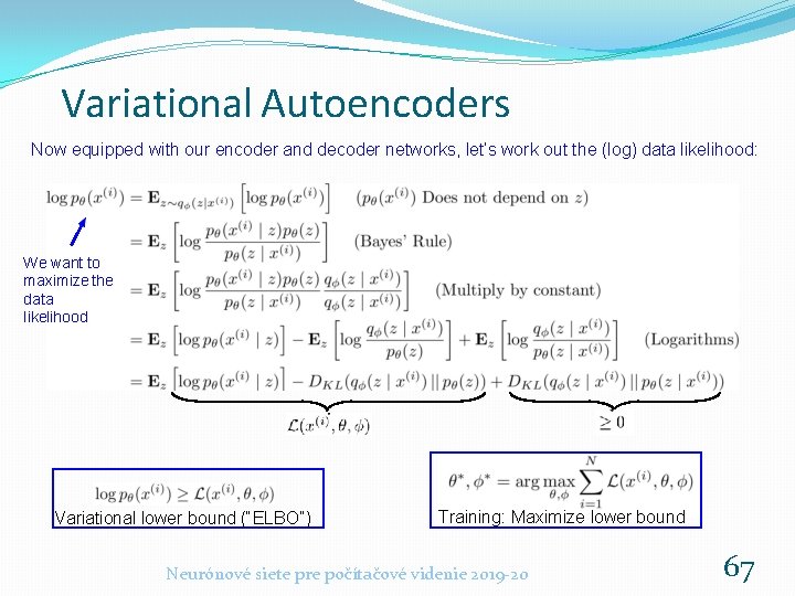 Variational Autoencoders Now equipped with our encoder and decoder networks, let’s work out the