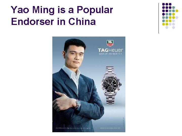 Yao Ming is a Popular Endorser in China 