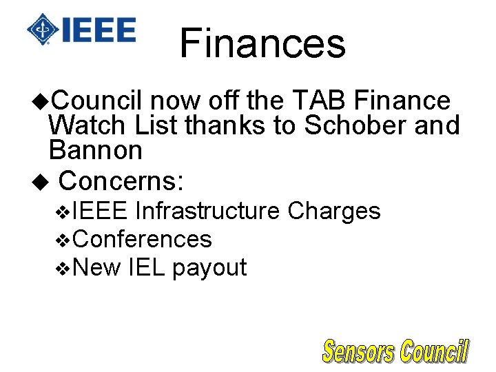 Finances u. Council now off the TAB Finance Watch List thanks to Schober and Finances u. Council now off the TAB Finance Watch List thanks to Schober and