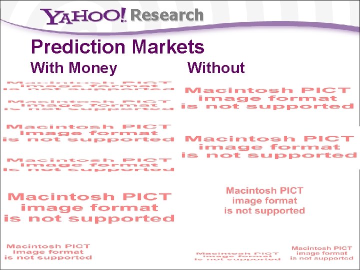 Research Prediction Markets With Money Without 