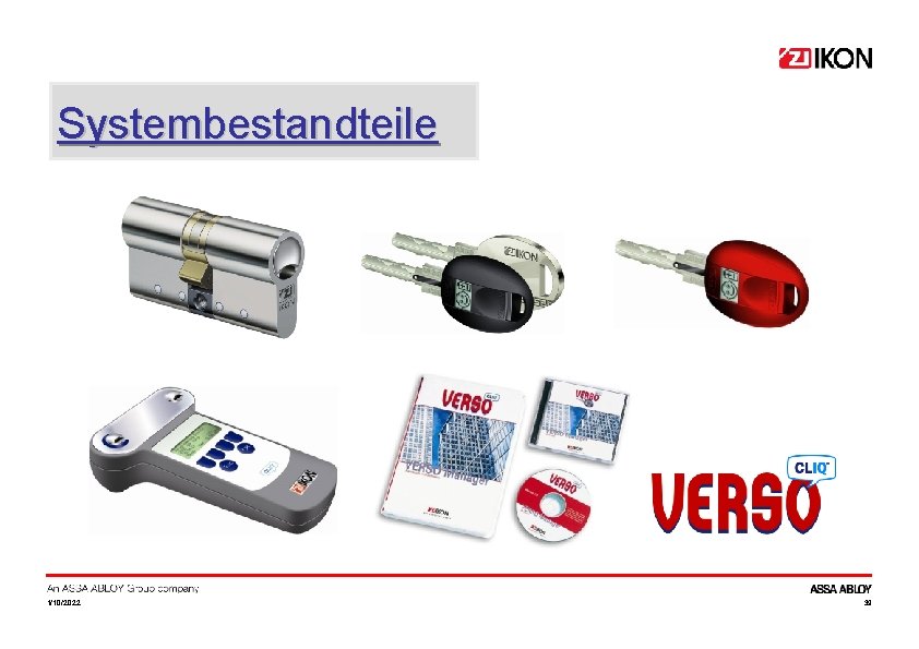 Systembestandteile 1/10/2022 39 