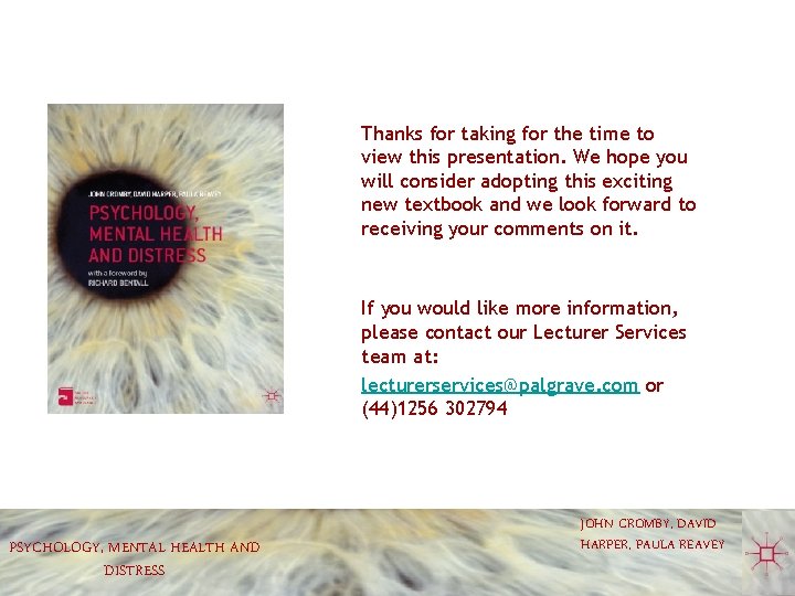 Thanks for taking for the time to view this presentation. We hope you will