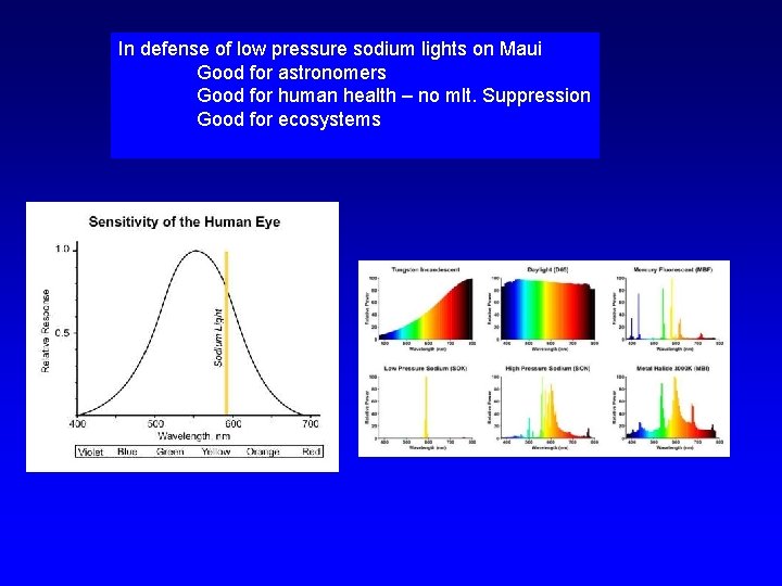 In defense of low pressure sodium lights on Maui Good for astronomers Good for